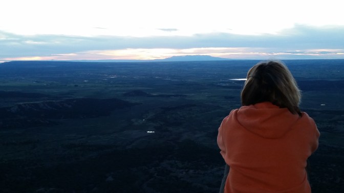 Vickie Knife Edge at sunset