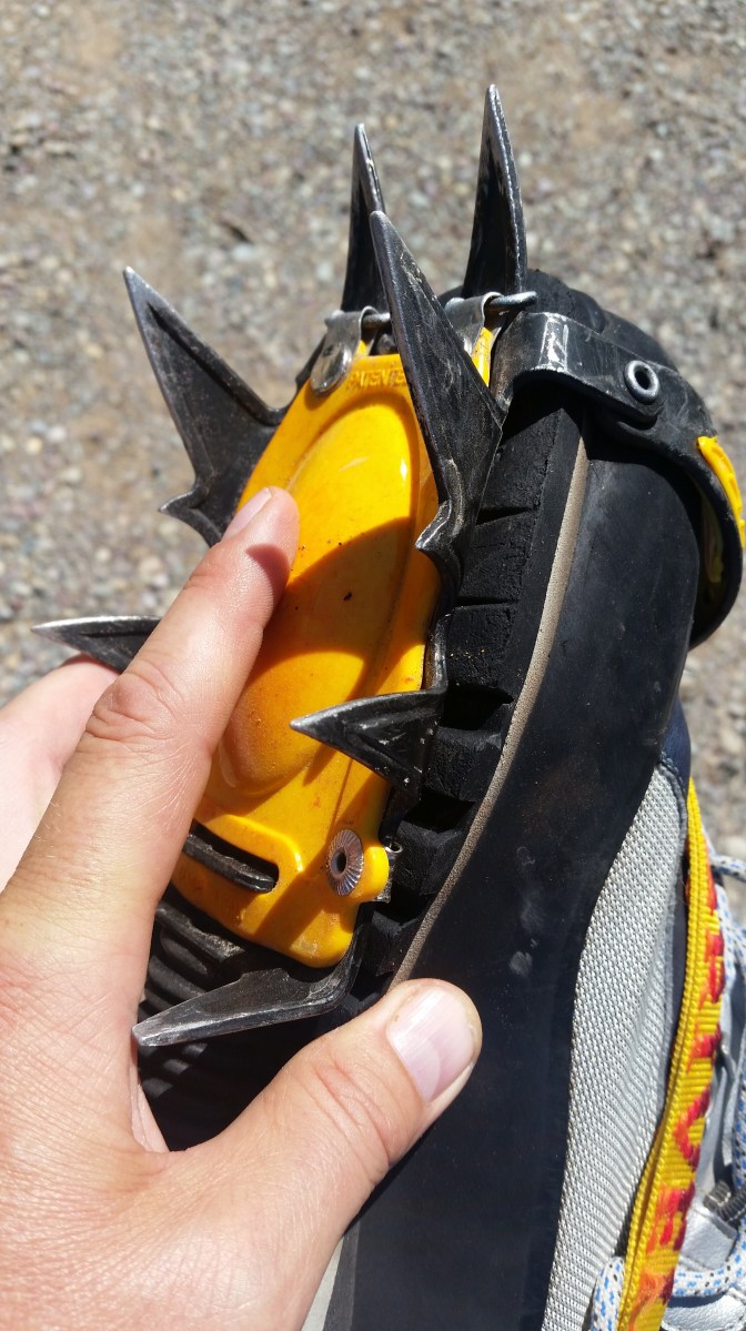 Crampons close up